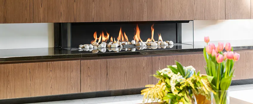 Double-height Fireplace Design Refurbishment in Aliso Viejo, California